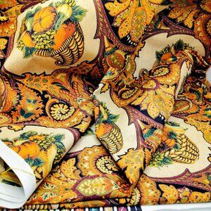 Cornucopia Motif Fabric Remnant from VIP by Cranston Print Works